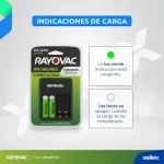 Cargador De Pilas Recargables Aa/aaa Rayovac Con 2 Pilas Aa - Imagen 3