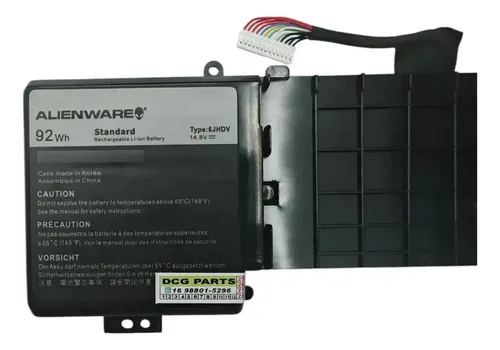 D_949817-MLA115057198340_082026-O Batería Para Portátil Dell Alienware 6jhdv De 8800 Mah - Imagen 1